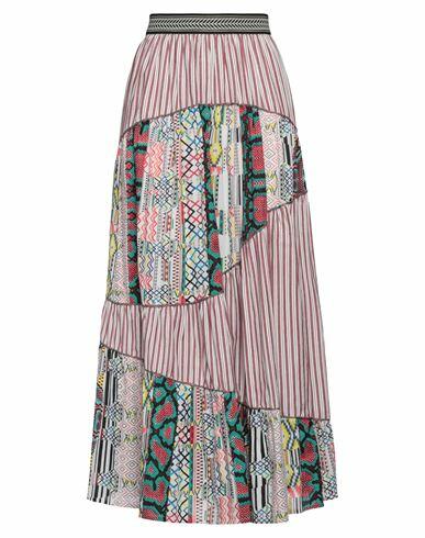 Connor & Blake Woman Maxi skirt Burgundy Cotton Cover