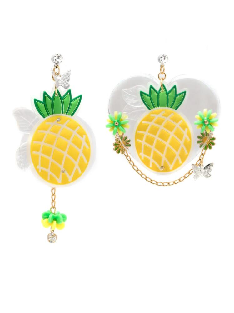 Amir Slama pineapple drop earrings - Yellow Cover