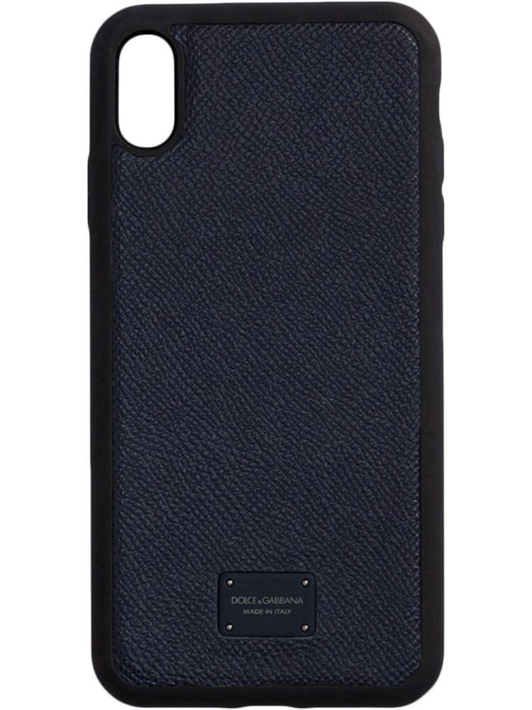 Dolce & Gabbana logo-plaque iPhone XS Max case - Black Cover