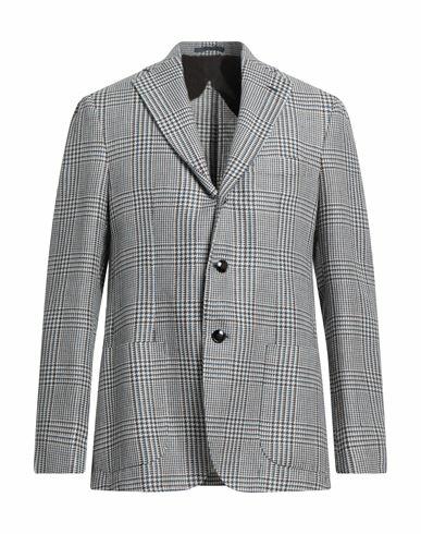 Barba Napoli Man Blazer Azure Linen, Alpaca wool, Silk Cover