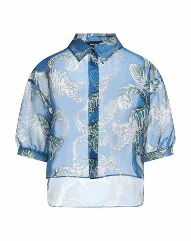 Rochas Woman Shirt Blue Polyester Cover