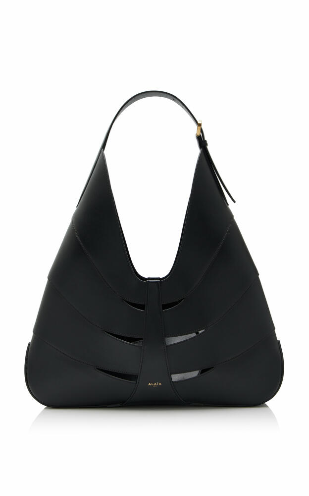 ALAA - Delta Leather Hobo Bag - Black Cover