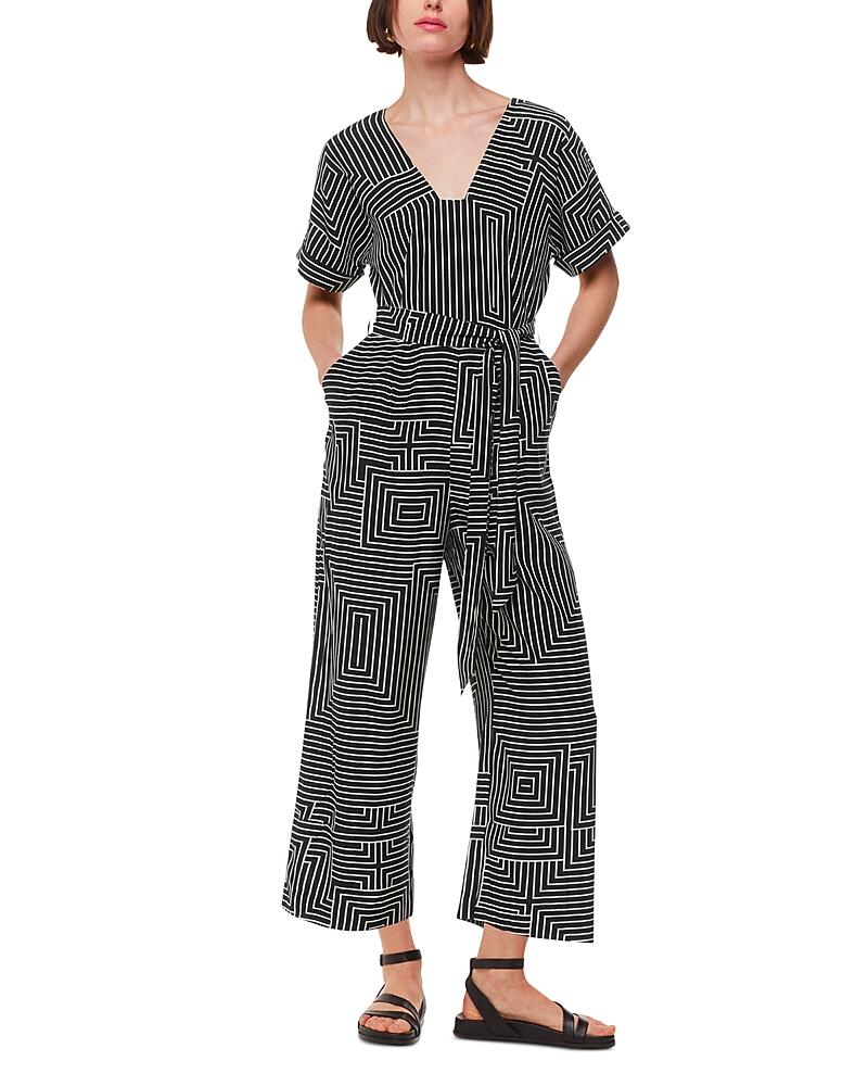 Whistles Angled Stripe Jumpsuit Cover