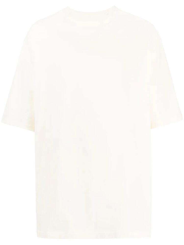 Y-3 short-sleeved jersey-knit T-shirt - Neutrals Cover