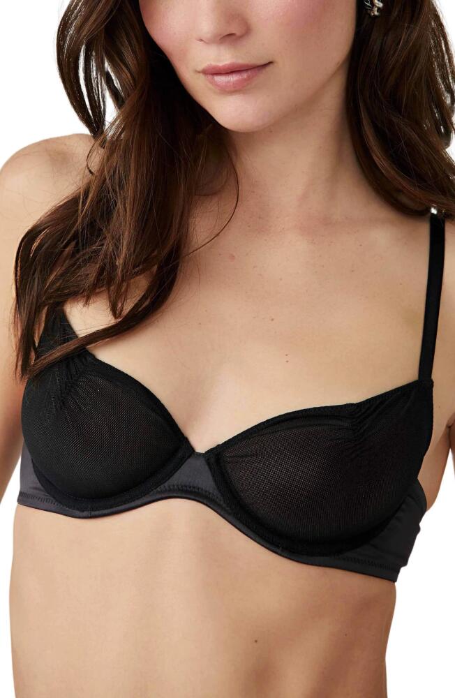 Free People Intimately FP Hearth Throb Underwire Demi Bra in Black Cover