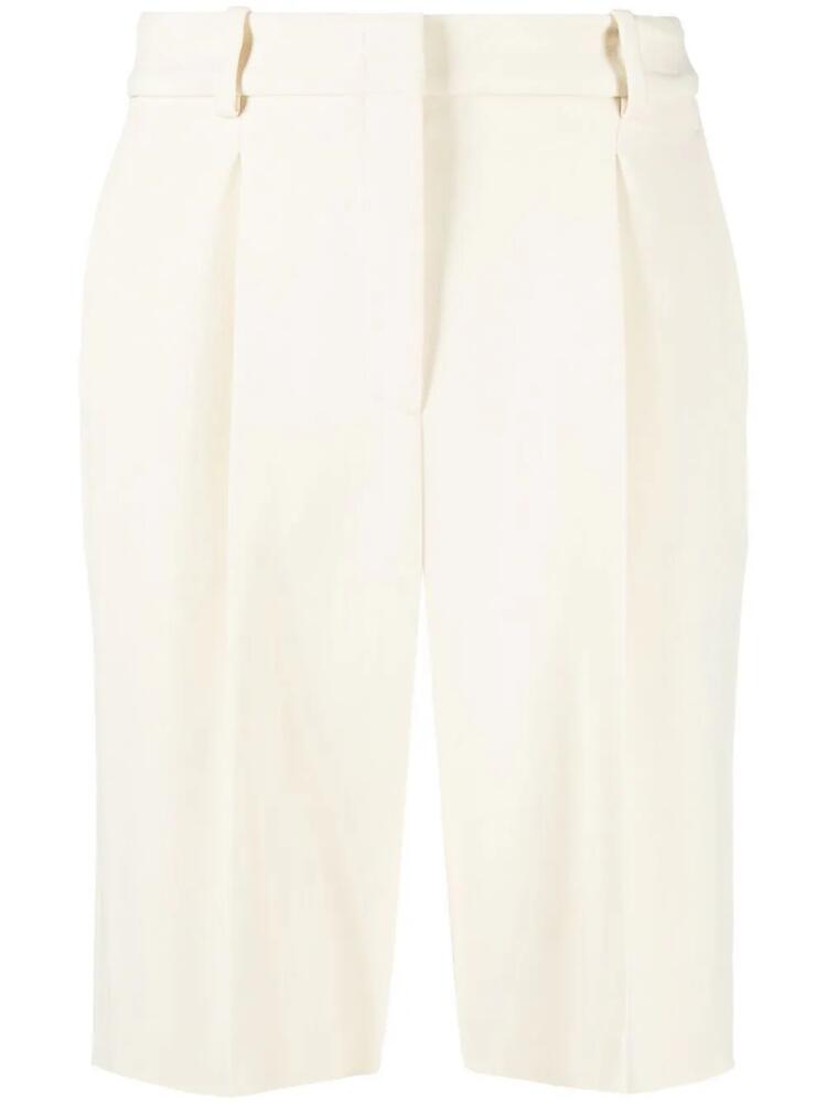 Ermanno Scervino high-waisted pleated shorts - Neutrals Cover