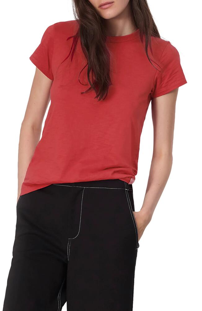 rag & bone The Slub Organic Pima Cotton T-Shirt in Red Cover