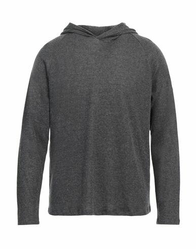 Majestic Filatures Man Sweater Steel grey Cotton, Cashmere, Silk Cover