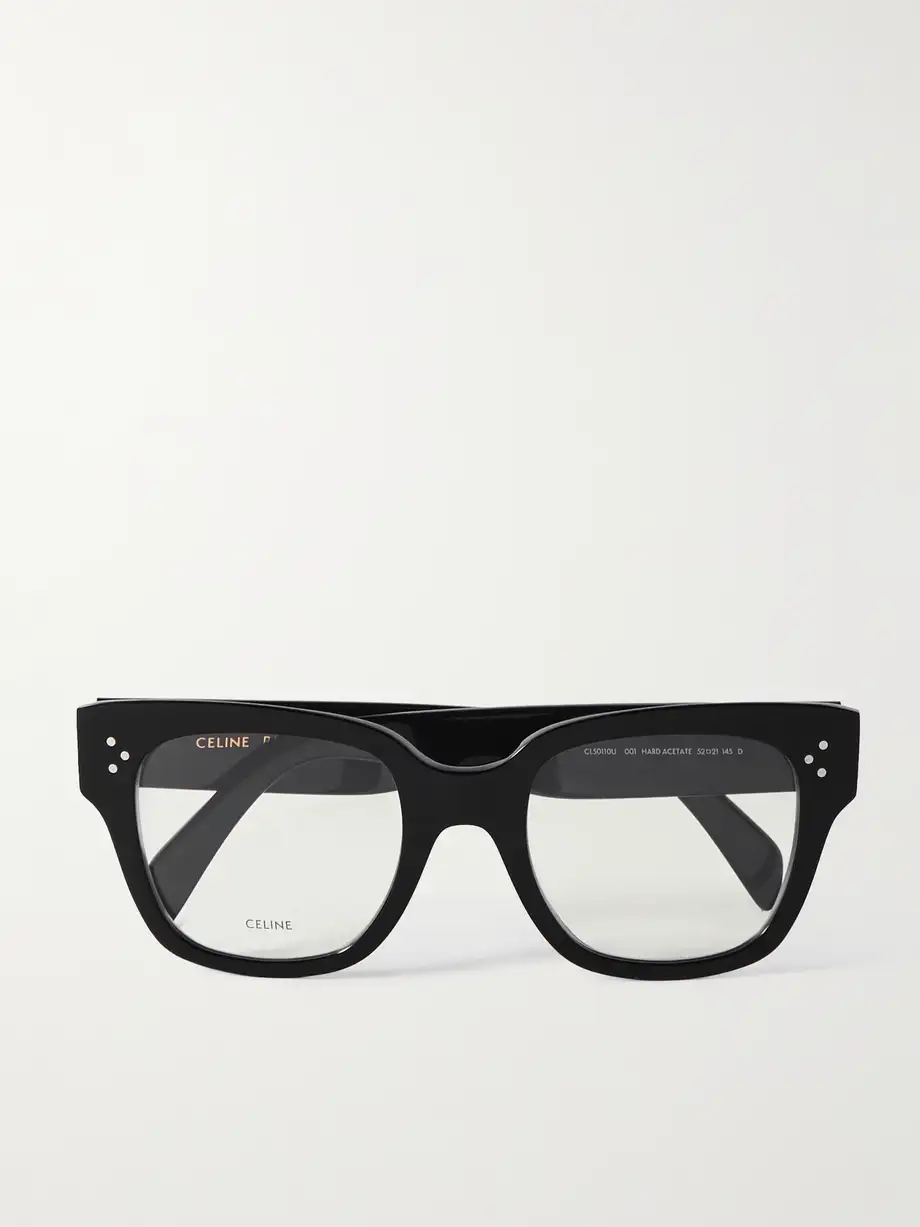 CELINE Eyewear - Oversized Cat-eye Acetate Optical Glasses - Black Cover