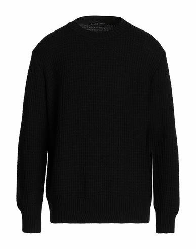 Daniele Fiesoli Man Sweater Black Merino Wool, Acrylic Cover