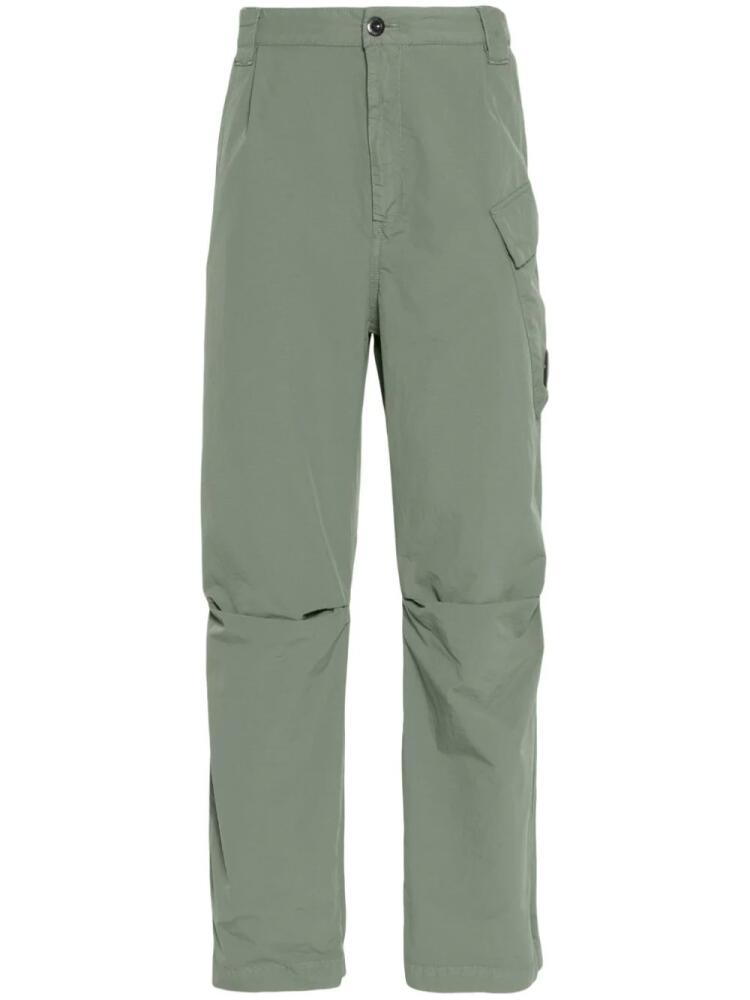 C.P. Company Lens-detail straight-leg trousers - Green Cover