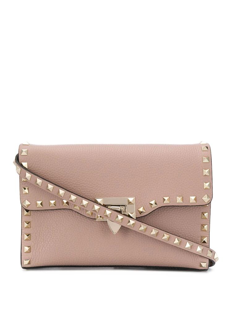 Valentino Garavani small Rockstud leather crossbody bag - Pink Cover