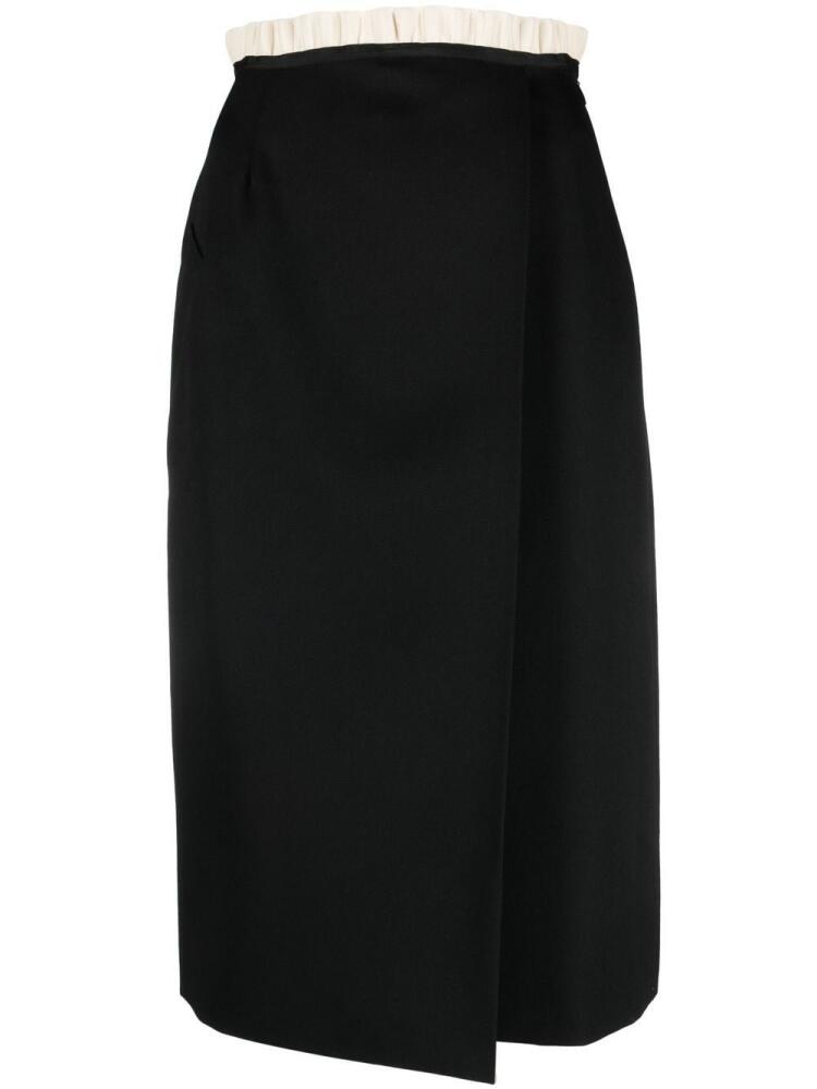 Maison Margiela Cavalry wool midi skirt - Black Cover