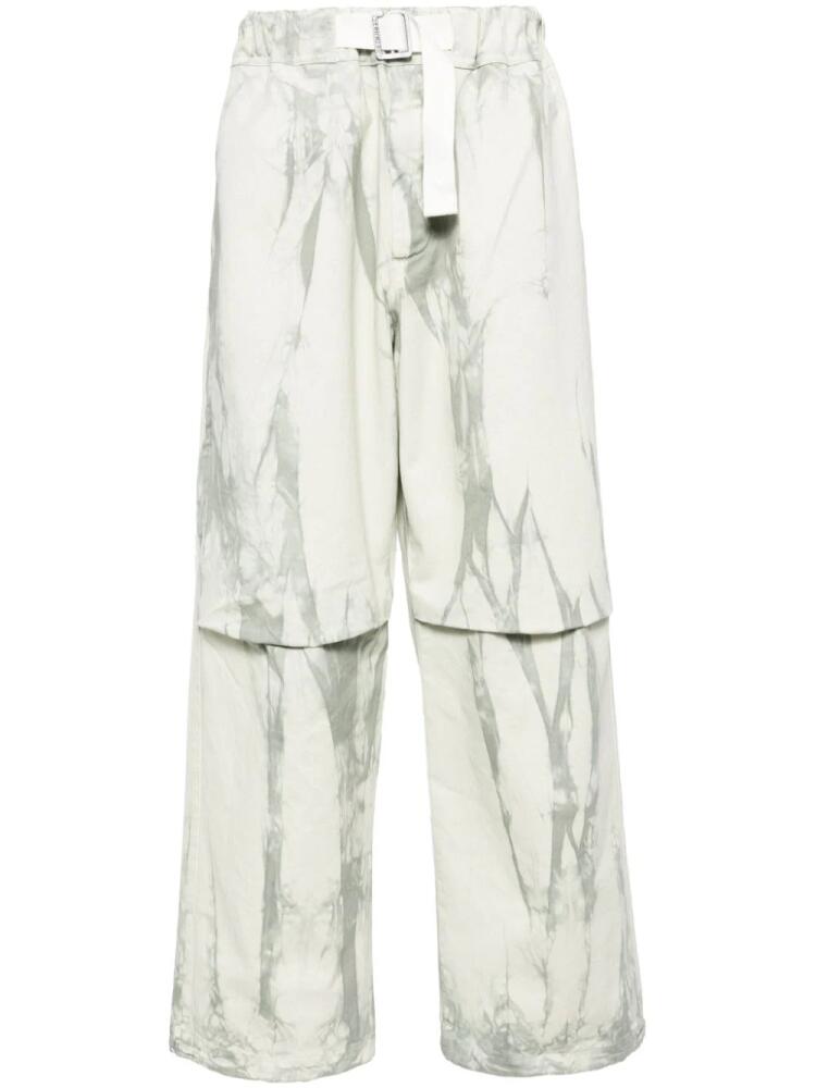 DARKPARK tie-dye straight-leg trousers - Grey Cover