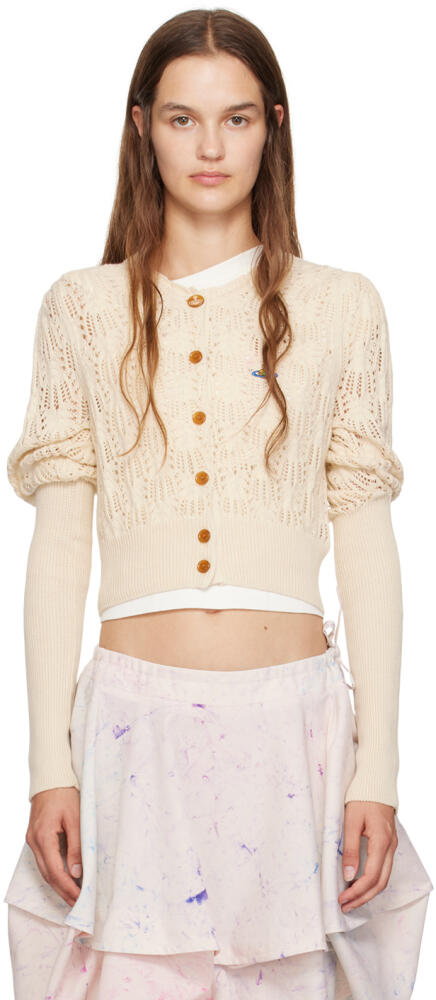 Vivienne Westwood Off-White Samantha Cropped Cardigan Cover