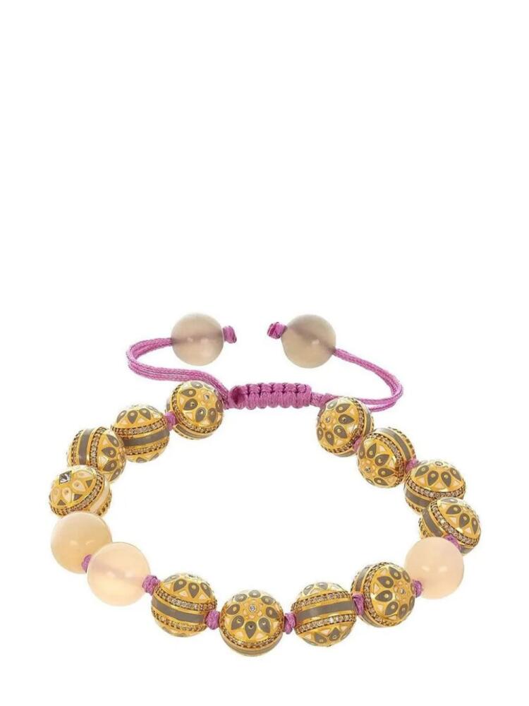 BUDDHA MAMA 20kt yellow gold diamond and moonstone bracelet Cover