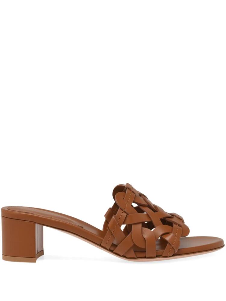 Gianvito Rossi 45mm Amalfi mules - Brown Cover