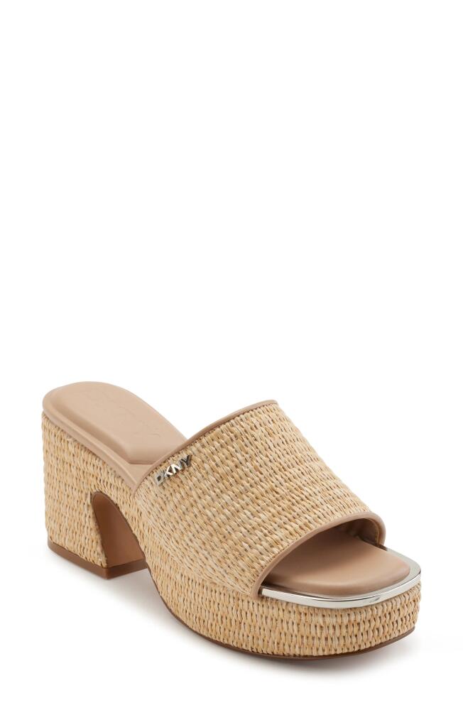 DKNY Desirae Platform Sandal in Beige Cover