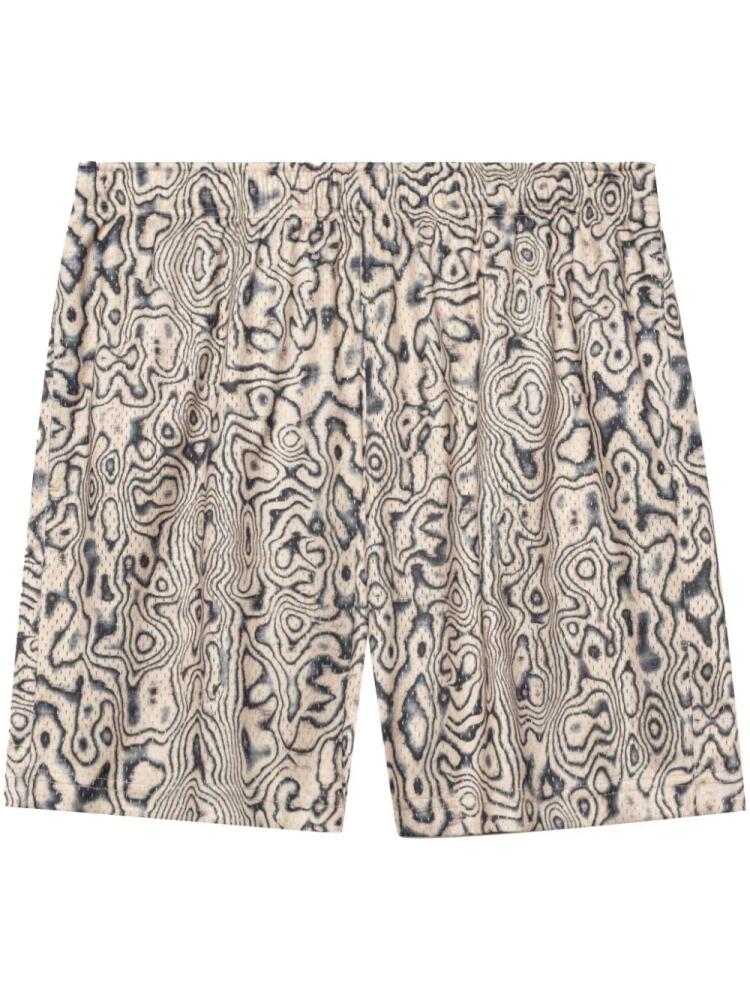 John Elliott Practice graphic-print shorts - Neutrals Cover