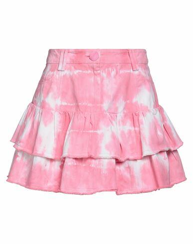 Loveshackfancy Woman Mini skirt Pink Cotton Cover