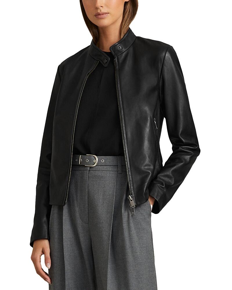 Reiss Darby Leather Biker Jacket Cover