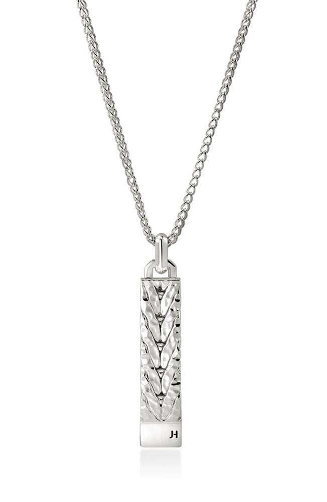 John Hardy Hammered Chain Pendant Necklace in Silver Cover