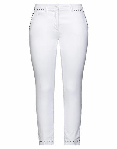 Mason's Woman Pants White Lyocell, Cotton, Elastane Cover