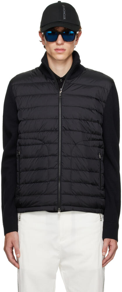 Moncler Black Quilted Down Jacket Cover