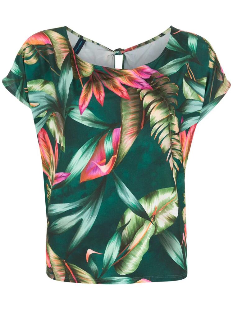 Lygia & Nanny Sima leaf-print T-shirt - Green Cover