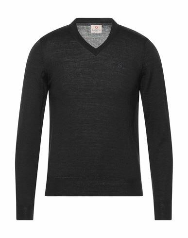 Bagutta Man Sweater Black Merino Wool, Acrylic Cover