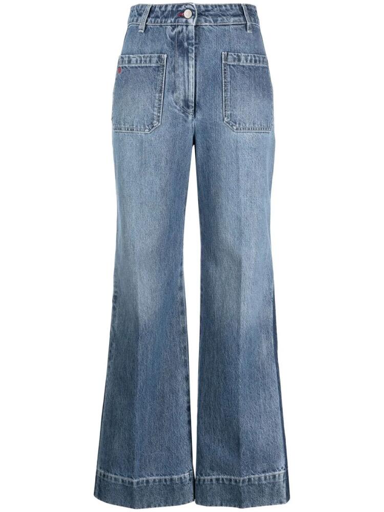 Victoria Beckham Alina high waist jeans - Blue Cover