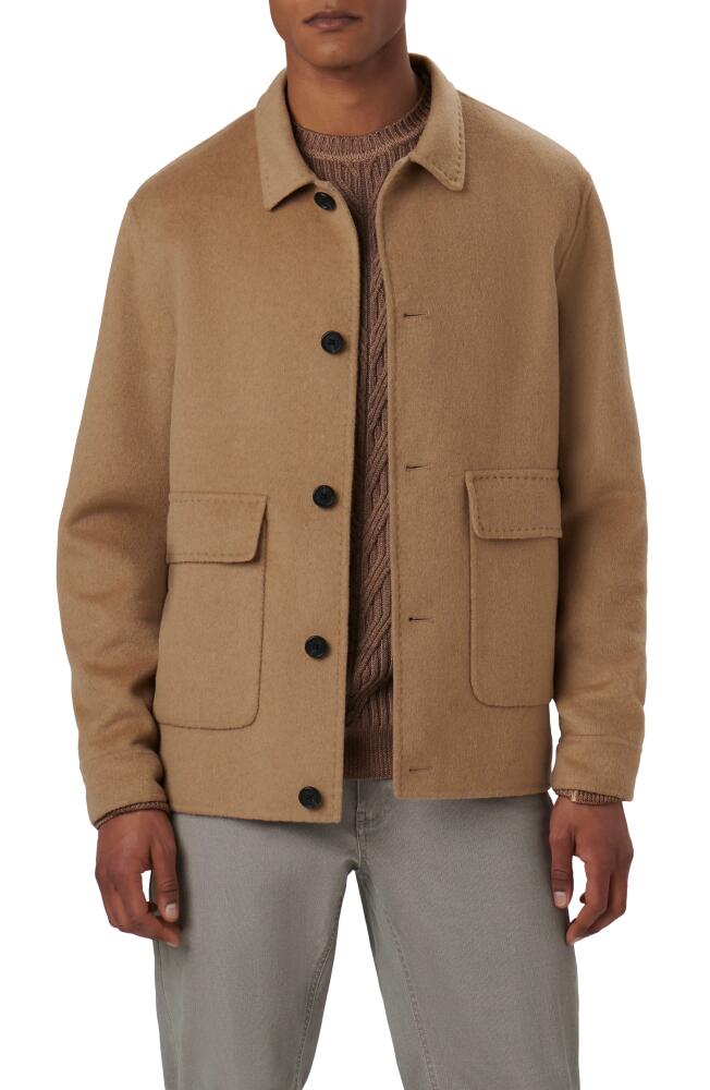 Bugatchi Pickstitch Wool Blend Jacket in Camel Cover