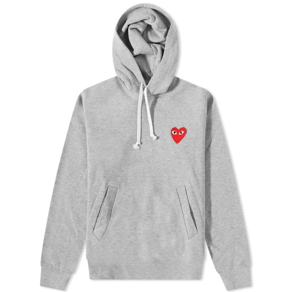 Comme des Garçons Play Women's Pullover Hoody in Grey/White Cover