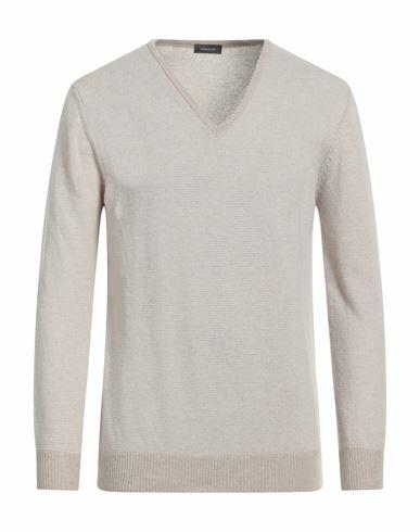 Rossopuro Man Sweater Beige Wool, Cashmere Cover