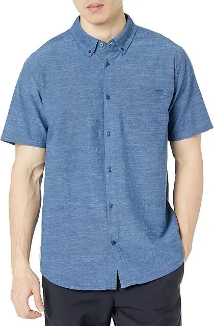 Hurley One Only Stretch Short Sleeve Woven (Obsidian 2) Men's Clothing Cover