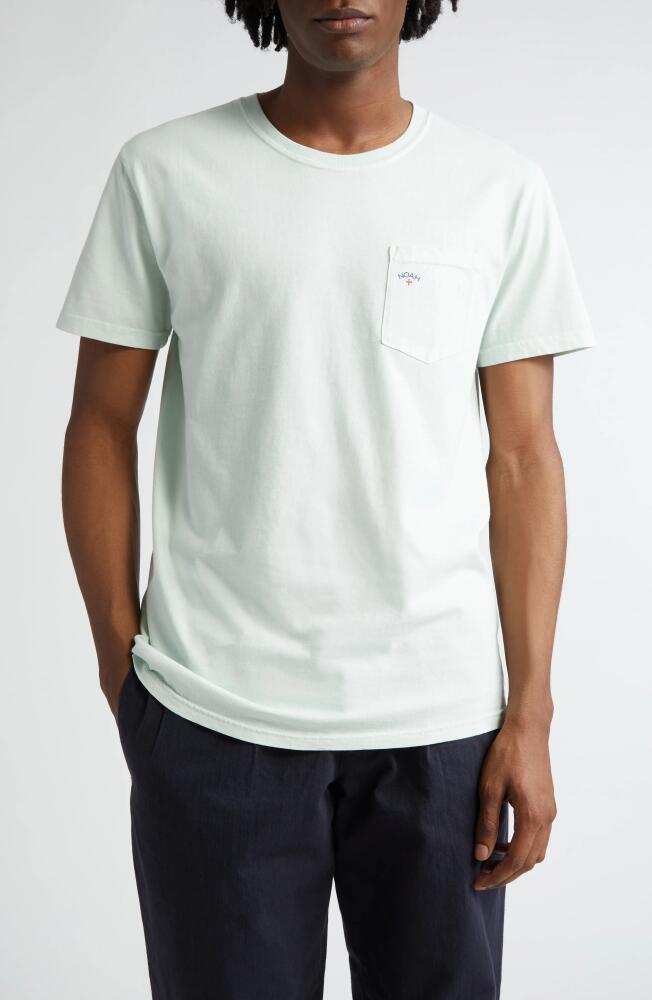 Noah Core Logo Cotton Pocket T-Shirt in Hint Of Mint Cover