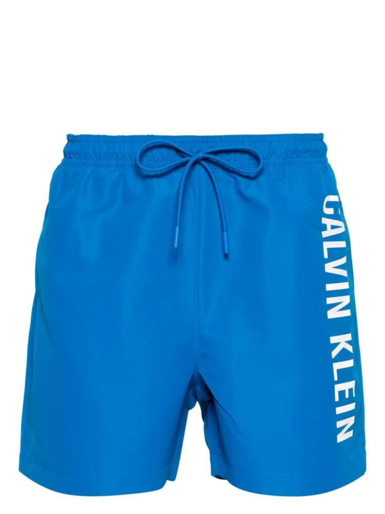 Calvin Klein logo-print swim shorts - Blue Cover