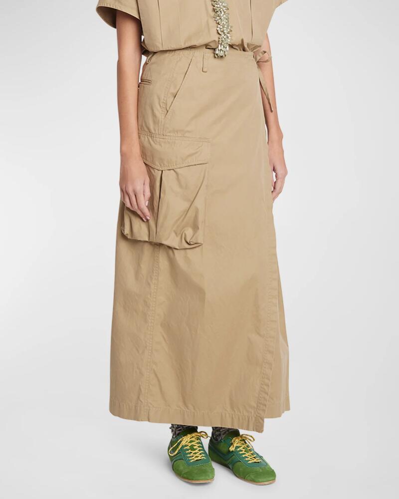 Dries Van Noten Skilt Cargo Maxi Skirt Cover