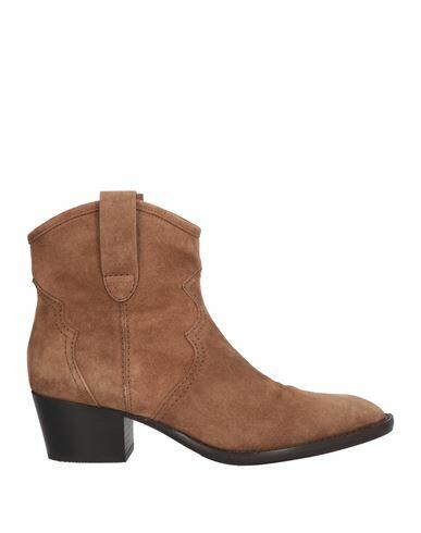 Guglielmo Rotta Woman Ankle boots Camel Leather Cover