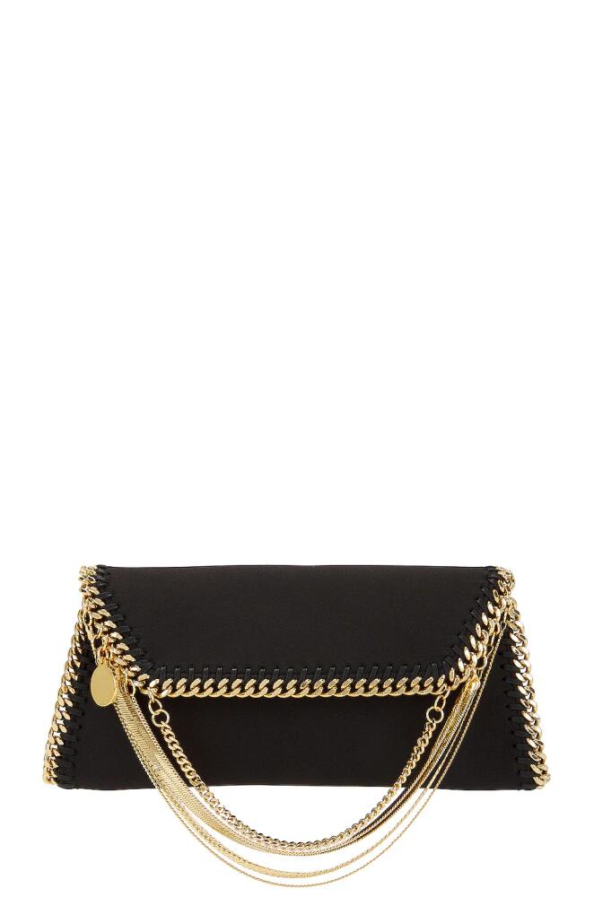 Stella McCartney Satin Chain Falabella Pouch in Black Cover