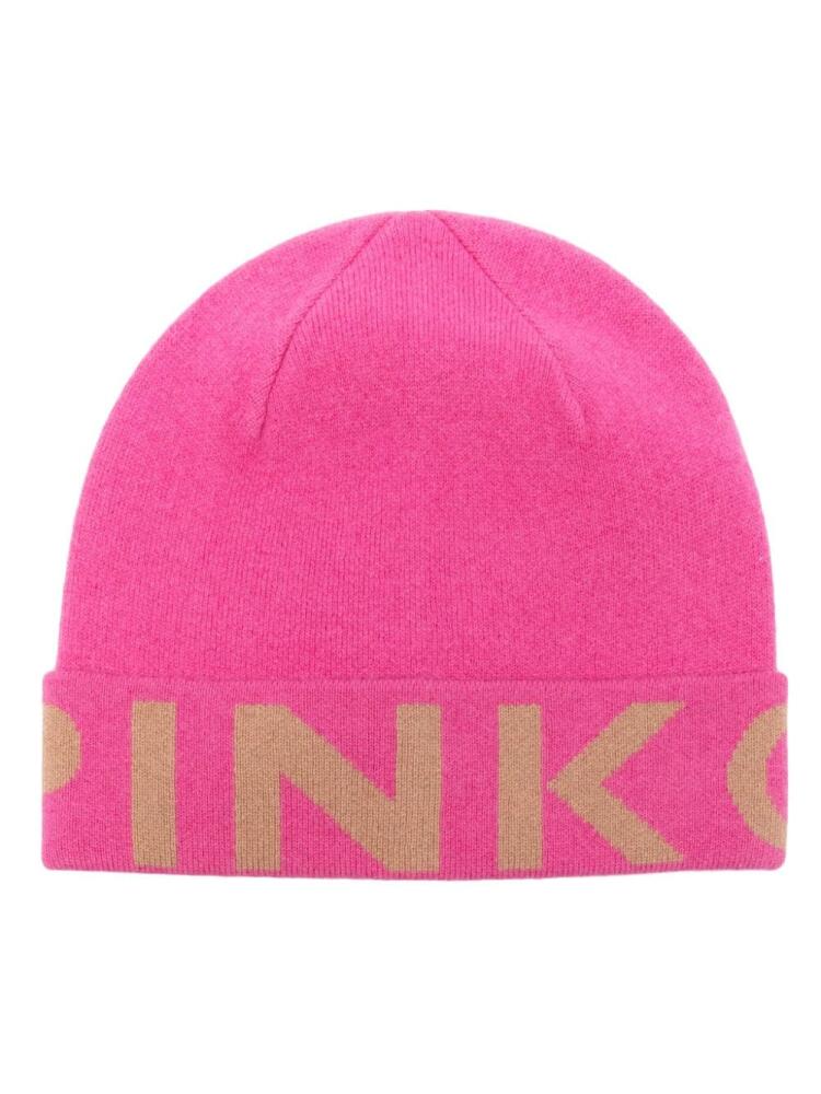 PINKO logo-jacquard beanie Cover