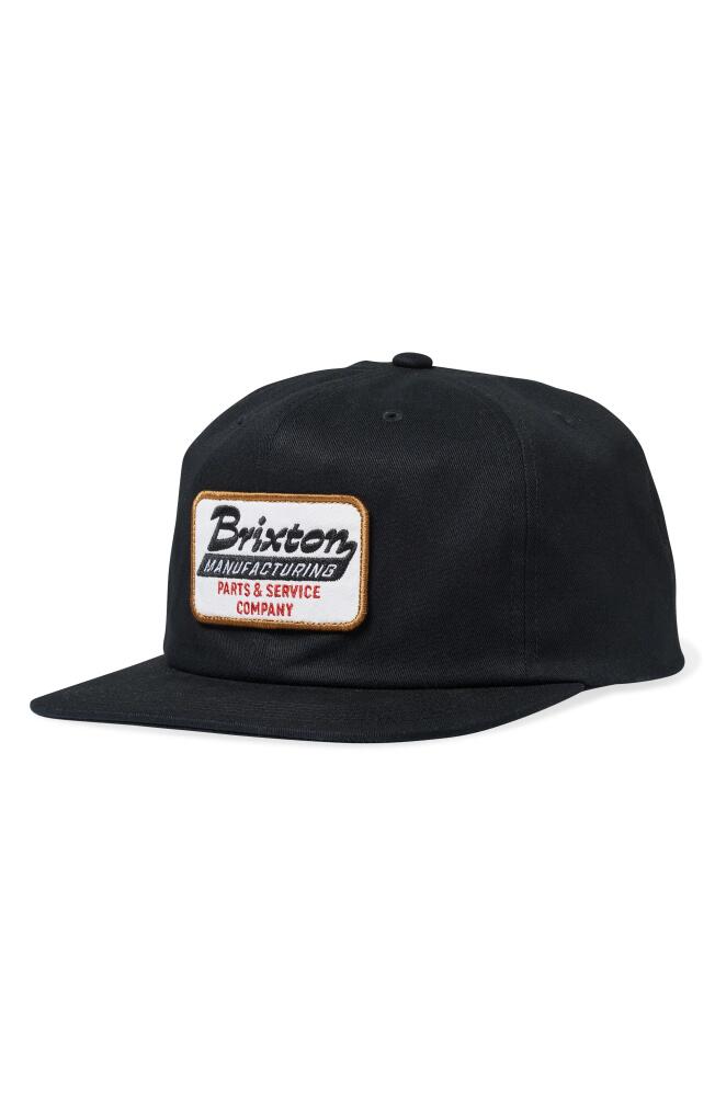 Brixton Township Snapback Baseball Cap in Black Cover