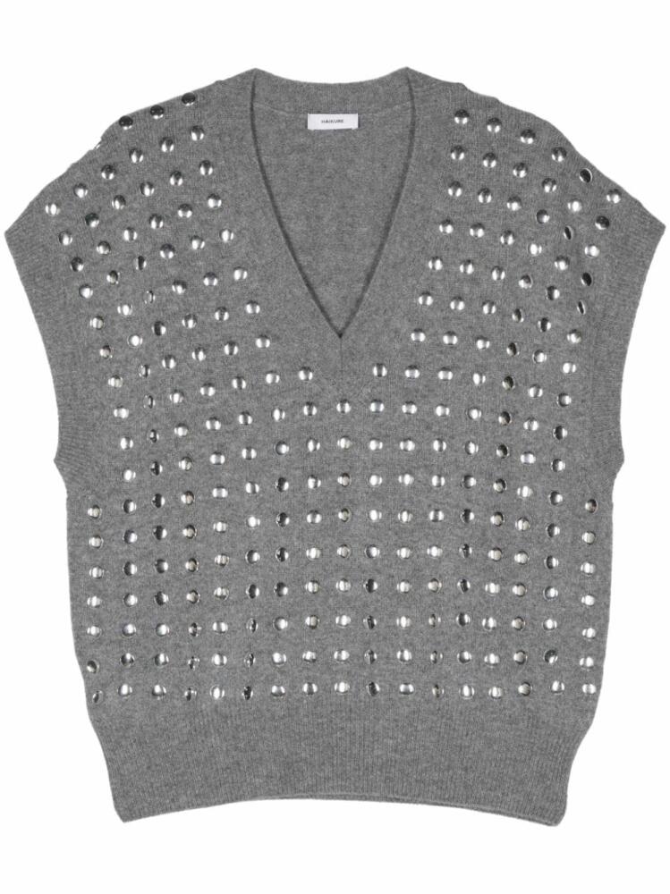 Haikure Geri knitted top - Grey Cover