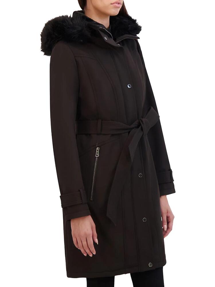 Kenneth Cole Women's Belted Trench Coat - Black Cover