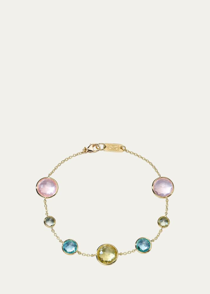 Ippolita 7-Stone Link Bracelet in 18K Gold Cover