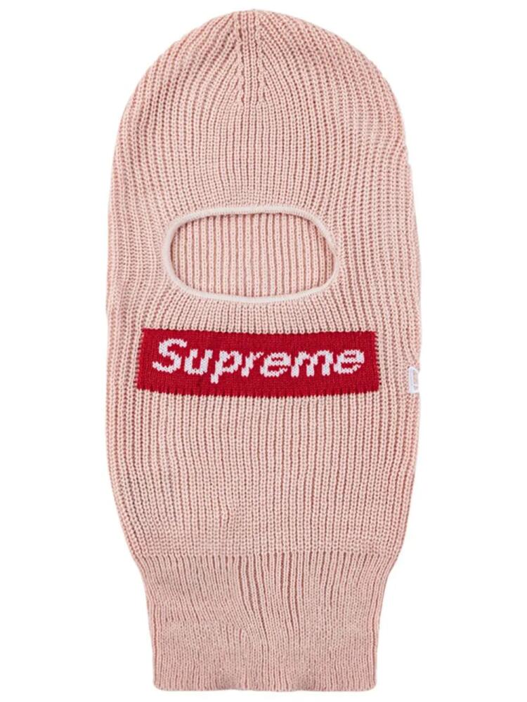 Supreme x New Era Box Logo knitted balaclava - Pink Cover