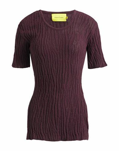 Marques' Almeida Woman Sweater Deep purple Cotton Cover