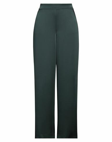 Ivy Oak Woman Pants Dark green Acetate, Viscose Cover