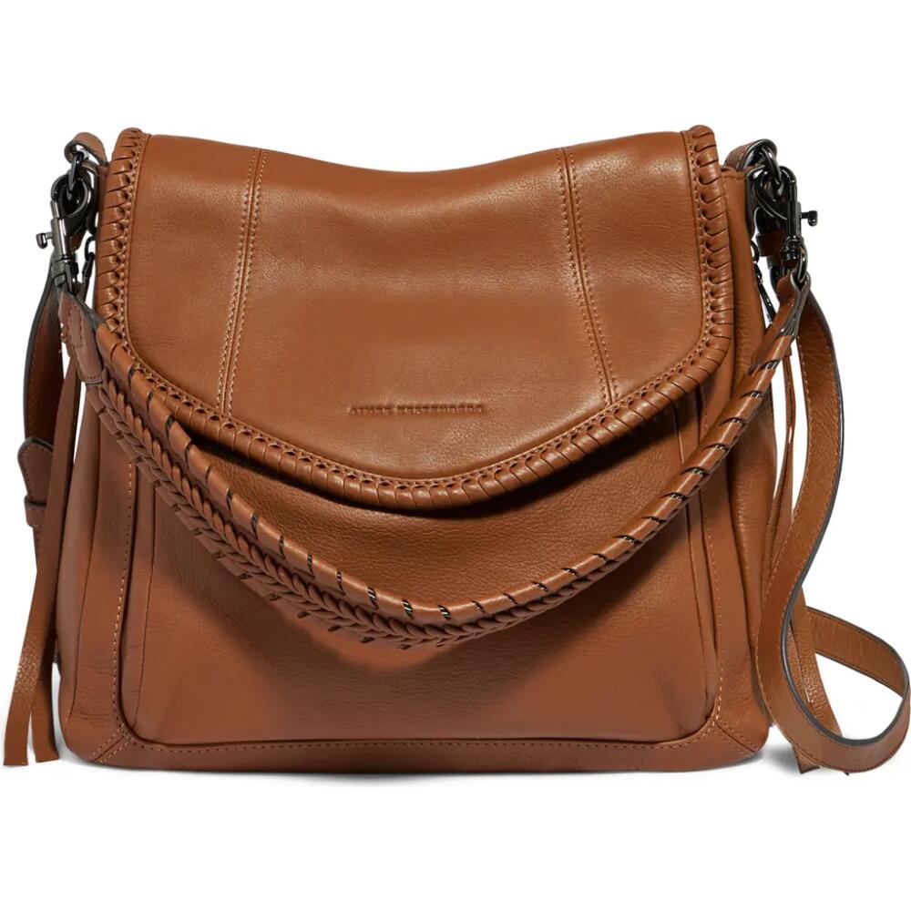 Aimee Kestenberg All for Love Convertible Leather Shoulder Bag in Chestnut W Gunmetal Cover