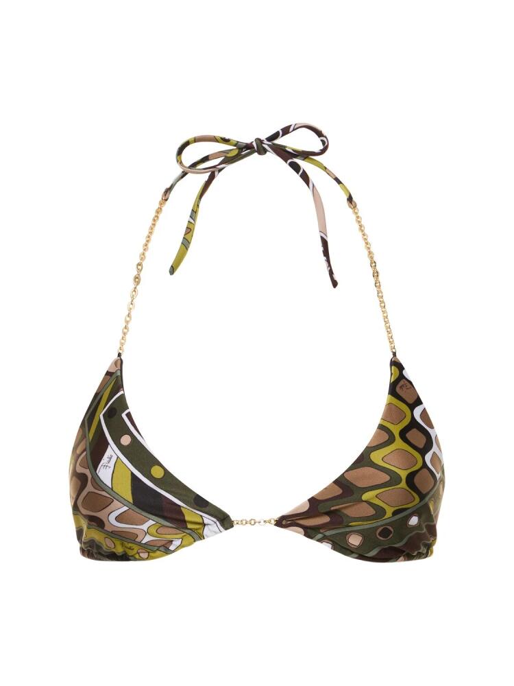 PUCCI Triangle Bikini Top Cover